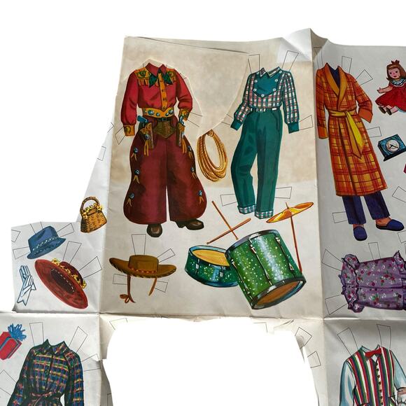 Vintage Walt Disney Mouseketeer Cut Outs Paper Doll Clothes Incomplete READ - Picture 7 of 10